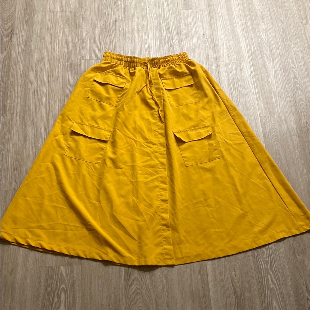 Yellow A-Line Skirt